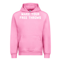 Fuchsia Pink make your free throws Urban Hoodie - linhVisuals