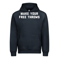Navy make your free throws Urban Hoodie - linhVisuals
