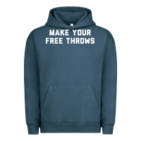 Pigment Midnight Navy make your free throws Urban Hoodie - linhVisuals