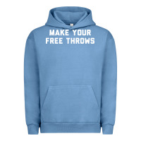 Pigment Pebble Blue make your free throws Urban Hoodie - linhVisuals