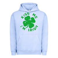 Pigment Grape Ice kiss me im irish funny saint patrick day womens Urban Hoodie - linhVisuals
