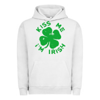 Pigment Lunar Rock kiss me im irish funny saint patrick day womens Urban Hoodie - linhVisuals