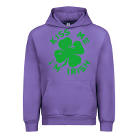 Tulip kiss me im irish funny saint patrick day womens Urban Hoodie - linhVisuals