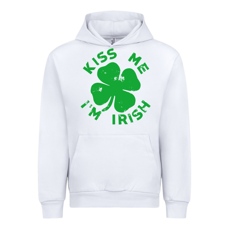 Kiss Me Im Irish Funny Saint Patrick Day Womens Urban Hoodie by linhVisuals | Teevron