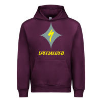 Mauve Wine Specialized Bikes Bicycle Urban Hoodie - linhVisuals
