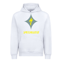 White Specialized Bikes Bicycle Urban Hoodie - linhVisuals