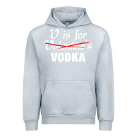Heather Grey is for vodka valentine's day Urban Hoodie - linhVisuals