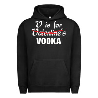 Pigment Black is for vodka valentine's day Urban Hoodie - linhVisuals