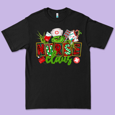 Nurse Claus Christmas Premium Tee Designed By Cowgirlartshop