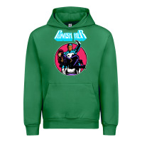 Emerald superhero punish her Urban Hoodie - linhVisuals