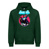 Forest Green superhero punish her Urban Hoodie - linhVisuals