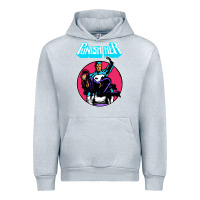 Heather Grey superhero punish her Urban Hoodie - linhVisuals