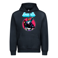 Navy superhero punish her Urban Hoodie - linhVisuals