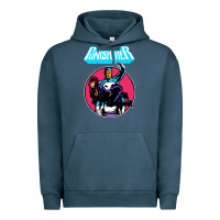 Pigment Midnight Navy superhero punish her Urban Hoodie - linhVisuals