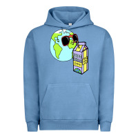 Pigment Pebble Blue wrld drink Urban Hoodie - linhVisuals
