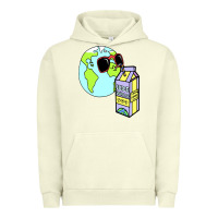 Pigment Pistachio wrld drink Urban Hoodie - linhVisuals