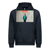 Navy banksy nobody likes me boy Urban Hoodie - linhVisuals