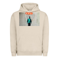 Pigment French Oak banksy nobody likes me boy Urban Hoodie - linhVisuals