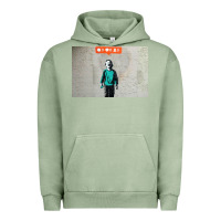 Pigment Oil Green banksy nobody likes me boy Urban Hoodie - linhVisuals