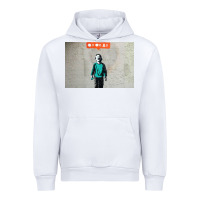 White banksy nobody likes me boy Urban Hoodie - linhVisuals