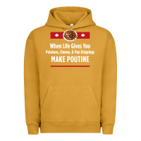 Pigment Peanut Butter canada poutine quebec recipe french Urban Hoodie - linhVisuals