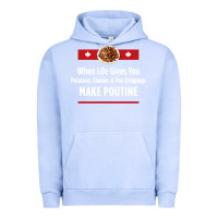Pigment Grape Ice canada poutine quebec recipe french Urban Hoodie - linhVisuals