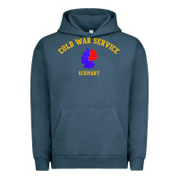 Pigment Midnight Navy cold war service germany cold war Urban Hoodie - linhVisuals
