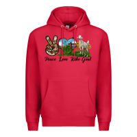 Cardinal Peace Love Kiko Goat Premium Hoodie - LillyAllenDesigns