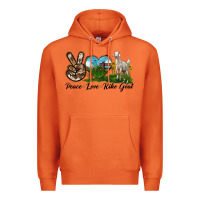 Carrot Peace Love Kiko Goat Premium Hoodie - LillyAllenDesigns