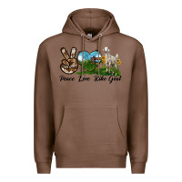 Chestnut Peace Love Kiko Goat Premium Hoodie - LillyAllenDesigns