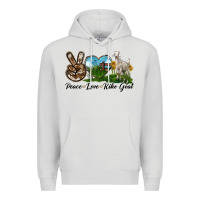 Dove Grey Peace Love Kiko Goat Premium Hoodie - LillyAllenDesigns