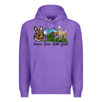 Purple Peace Love Kiko Goat Premium Hoodie - LillyAllenDesigns