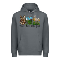Rock Peace Love Kiko Goat Premium Hoodie - LillyAllenDesigns