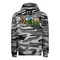 Slate Camo Peace Love Kiko Goat Premium Hoodie - LillyAllenDesigns