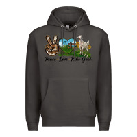 Smoke Peace Love Kiko Goat Premium Hoodie - LillyAllenDesigns