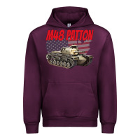 Mauve Wine cold war battle tank m48 patton gamer Urban Hoodie - linhVisuals