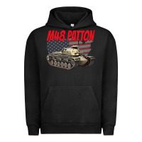 Pigment Black cold war battle tank m48 patton gamer Urban Hoodie - linhVisuals