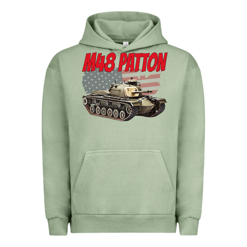 Cold War Battle Tank M48 Patton Gamer Urban Hoodie by linhVisuals | Teevron