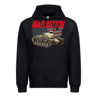 Black cold war battle tank m48 patton gamer Urban Hoodie - linhVisuals