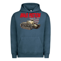 Pigment Midnight Navy cold war battle tank m48 patton gamer Urban Hoodie - linhVisuals