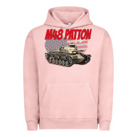 Pigment Salmon cold war battle tank m48 patton gamer Urban Hoodie - linhVisuals