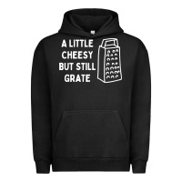 Pigment Black Cheesy But Still Grate Funny Pun Urban Hoodie - linhVisuals