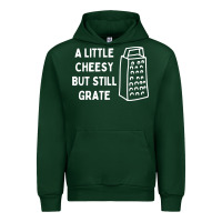 Forest Green Cheesy But Still Grate Funny Pun Urban Hoodie - linhVisuals