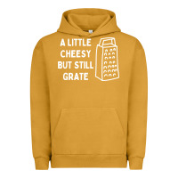 Pigment Peanut Butter Cheesy But Still Grate Funny Pun Urban Hoodie - linhVisuals