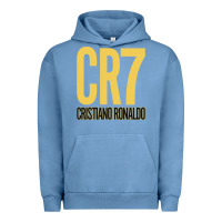Pigment Pebble Blue CR7 Cristiano Rocnaldo Portugal Urban Hoodie - linhVisuals