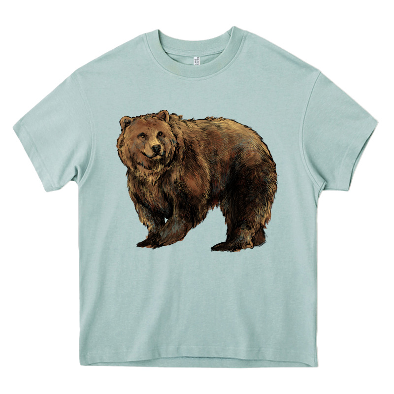 Grizzly Bear Heavy Core Tee by HowdyJamesFarm | Teevron