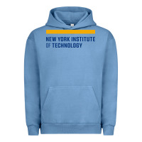 Pigment Pebble Blue New York Institute of Technology Urban Hoodie - linhVisuals