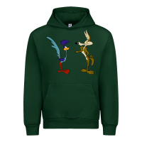Forest Green coyote and the road runner Urban Hoodie - linhVisuals
