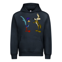 Navy coyote and the road runner Urban Hoodie - linhVisuals