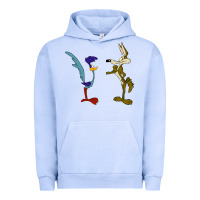 Pigment Grape Ice coyote and the road runner Urban Hoodie - linhVisuals